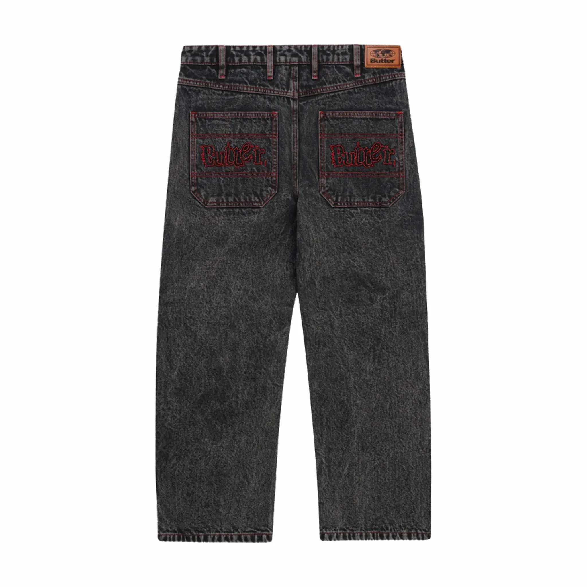 Butter Goods Breakdown Relaxed Denim Jeans (Acid Wash Black)