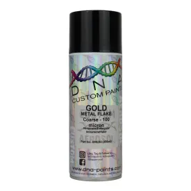 DNA PAINTS Metal Flake 350ml Aerosol Gold Coarse - 100 Micron