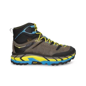 Hoka One One Tor Ultra Hi WP Grey / Cyan Hiking Boots