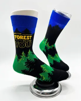 May The Forest Be With You Men's Crew Socks