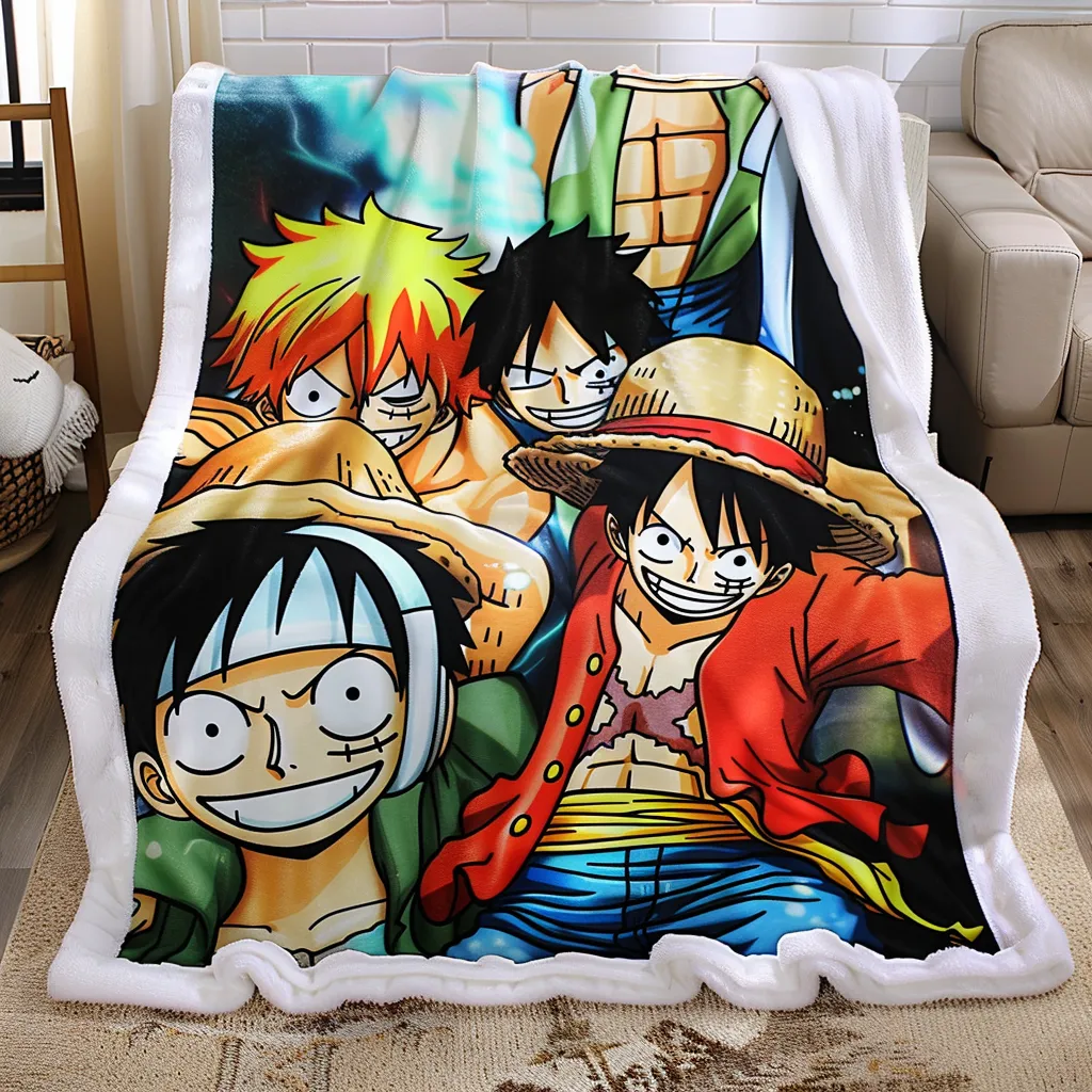 Monkey D.Luffy Wholesale Fleece Blankets-One Piece Sherpa