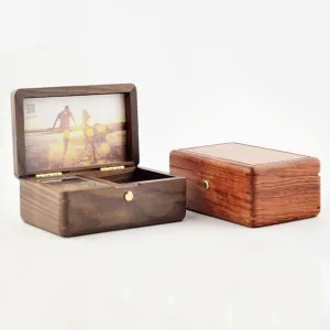 Premium Wooden Music Box with Photo Frame and Jewelry Box ( One Piece Collection)